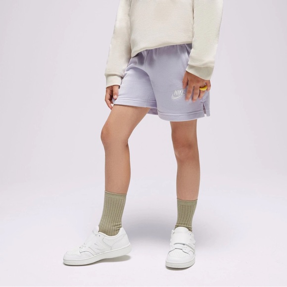 Brand New Nike Club Girl's SZ LARGE French Terry Shorts DA1405 536 Purple L&XL - Picture 1 of 4